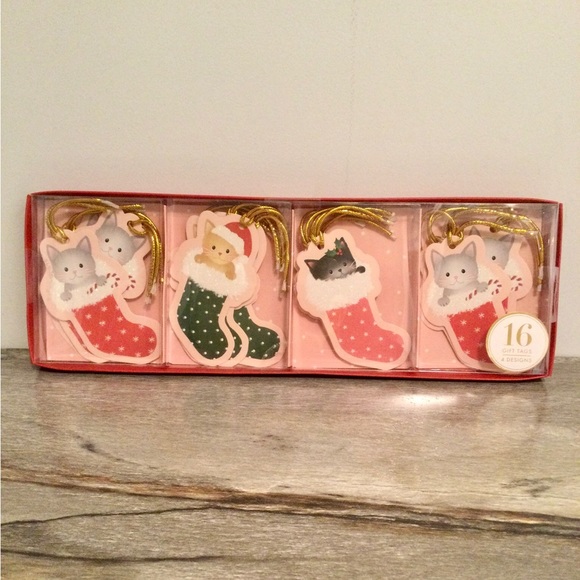 3/20$ Lady Jane Ltd. 16 Gift Tags, 2-Sided Christmas Kittens - Picture 2 of 12